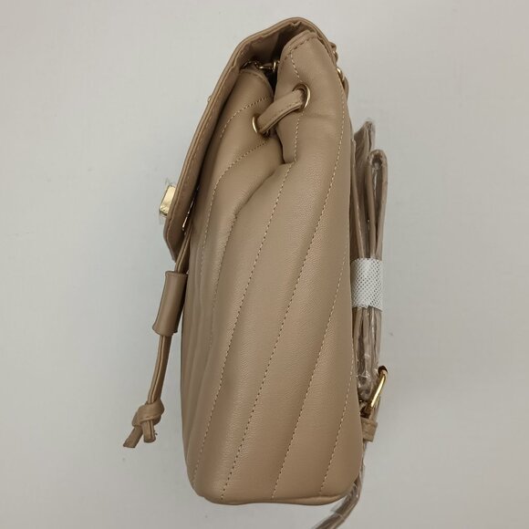 Bebe Hera Small Backpack Top Handle & Adjustable Straps Color: Beige New w/Tags - Picture 2 of 8